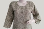 100_ Pure Cotton Flowers Printed Grey Colour Coord Set