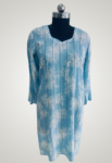 Blue color 1 piece printed kurti1