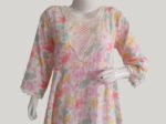 100_ Georgette Umbrella Cut Kurti with Beautiful Print & Embroided Neckline